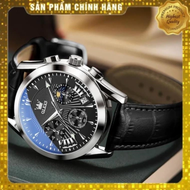 Đồng hồ OLEVS 2.876 – Dây da bò, chống nước sâu, phát sáng, giảm 23% 2.05 triệu 5