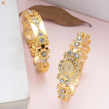 Đồng hồ pha lê cao cấp nữ – Mặt số dễ đọc, hợp kim thời trang lấp lánh, giá ưu đãi 102.740₫ 5