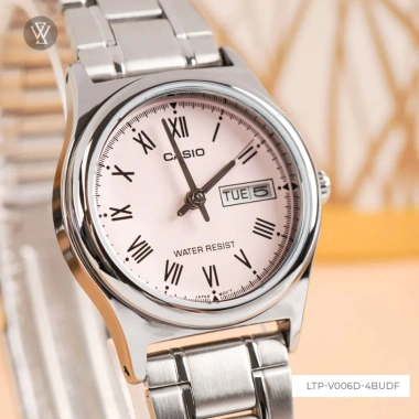 Đồng Hồ Quartz Nữ Casio LTP-V006D-4BUDF Màu Hồng Dây Thép Chống Nước 917.580₫