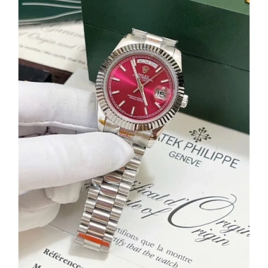 Đồng Hồ Rolex Daydate Mặt Đỏ Lửa Máy Cơ Nhật 38/41mm Bảo Hành 2 Năm Giá 2.560.000₫ 6