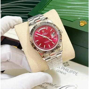 Đồng Hồ Rolex Daydate Mặt Đỏ Lửa Máy Cơ Nhật 38/41mm Bảo Hành 2 Năm Giá 2.560.000₫ 10