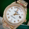 Đồng hồ Rolex full đá CZ mặt khảm trai vàng hồng - Máy cơ Nhật 38-41mm - Giá ưu đãi 2,577,465₫ 4