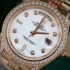 Đồng hồ Rolex full đá CZ mặt khảm trai vàng hồng - Máy cơ Nhật 38-41mm - Giá ưu đãi 2,577,465₫ 6