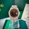 Đồng Hồ Rolex Full Đá CZ Mặt Nâu 1 Lịch Máy Cơ Nhật Size 38-41mm - Giá 2.577.465₫