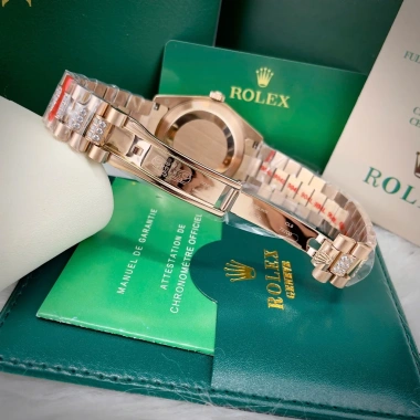 Đồng Hồ Rolex Full Đá CZ Mặt Nâu 1 Lịch Máy Cơ Nhật Size 38-41mm - Giá 2.577.465₫ 8