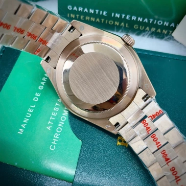 Đồng Hồ Rolex Full Đá CZ Mặt Nâu 1 Lịch Máy Cơ Nhật Size 38-41mm - Giá 2.577.465₫ 9