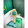 Đồng Hồ Rolex Full Đá CZ Mặt Xanh Lá Vỏ Vàng Máy Cơ Nhật 38/41mm - Giá 2.66 Triệu