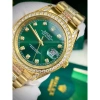 Đồng Hồ Rolex Full Đá CZ Mặt Xanh Lá Vỏ Vàng Máy Cơ Nhật 38/41mm - Giá 2.66 Triệu 6
