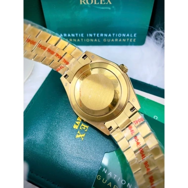 Đồng Hồ Rolex Full Đá CZ Mặt Xanh Lá Vỏ Vàng Máy Cơ Nhật 38/41mm - Giá 2.66 Triệu 8