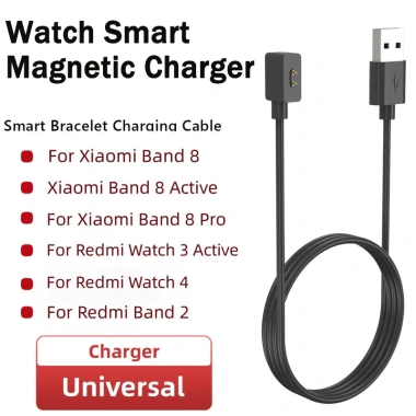 Đồng hồ sạc từ tính thông minh cho Xiaomi Smart Band 8, 8 Pro, 8 Active, Cáp USB đa năng, Giá chỉ 36.660₫