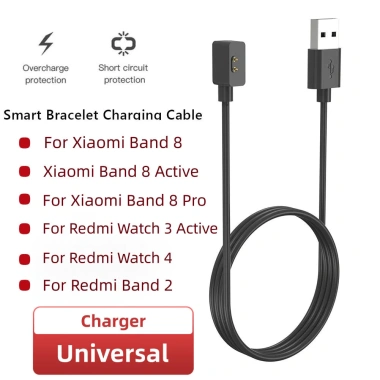 Đồng hồ sạc từ tính thông minh cho Xiaomi Smart Band 8, 8 Pro, 8 Active, Cáp USB đa năng, Giá chỉ 36.660₫