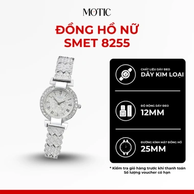 Đồng hồ Smet 8.255 mặt tròn thời trang nữ - Giá chỉ 380.000 VNĐ, giảm mạnh