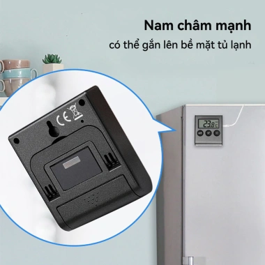 Đồng Hồ Số Chome N06 Đếm Ngược Báo Thức Thép Không Gỉ LCD 3 Nút - 44.000₫ 2
