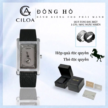 Đồng hồ thạch anh Ciloa 510 mặt vuông chống nước cao cấp Giá ưu đãi 594.000 VND
