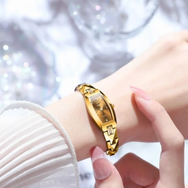 Đồng hồ thạch anh NLINNI nữ - Dây thép không gỉ, chống thấm nước, mỏng thanh lịch, sang trọng
