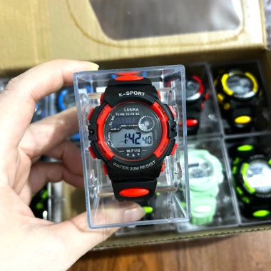 Đồng hồ thể thao K‑Sports trẻ em nam nữ, điện tử chống nước thời trang, giảm còn 115k
