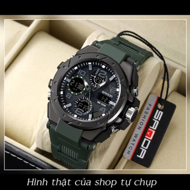 Đồng Hồ Thể Thao Nam SANDA 6.008 - Bơi Lội, Báo Thức, Đèn Phát Sáng, Chạy 2 Máy, 1.260.000₫