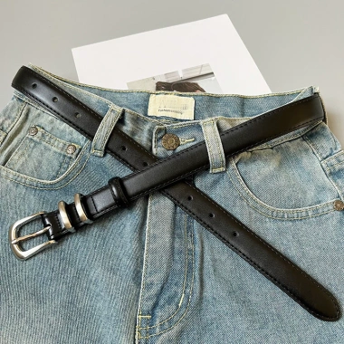 Đồng hồ thời trang chất lượng cao, khóa bạc, dây da thật chính hãng Unisex màu đen 9 Đồng hồ thời trang chất lượng cao, khóa bạc, dây da thật chính hãng Unisex màu đen 9