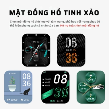 Đồng hồ thông minh Benio Lark 1.69 inch IPS - Theo dõi sức khỏe, đo nhiệt độ, 269.000₫ 4