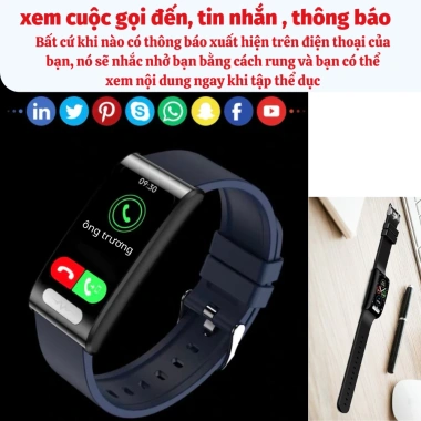 Đồng hồ thông minh đo nhịp tim, đường huyết, oxy máu, chống nước - 1.19tr 5