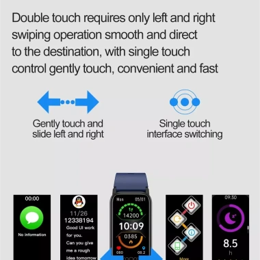 Đồng hồ thông minh ECG+PPG IP68 – Theo dõi nhịp tim, axit uric, mỡ máu, nhắc cuộc gọi – Xiaomi iOS – Quà tặng