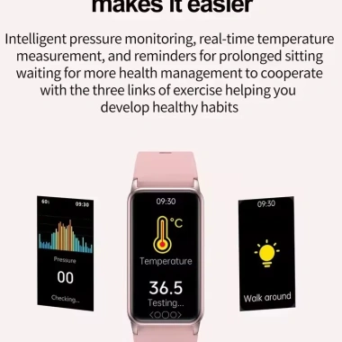 Đồng hồ thông minh ECG+PPG IP68 – Theo dõi nhịp tim, axit uric, mỡ máu, nhắc cuộc gọi – Xiaomi iOS – Quà tặng