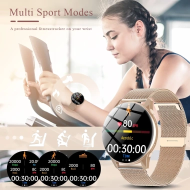 Đồng hồ thông minh LIGE Bluetooth IP68 chống nước, theo dõi thể thao, hỗ trợ Android iOS - giảm còn 328.900 VND 2