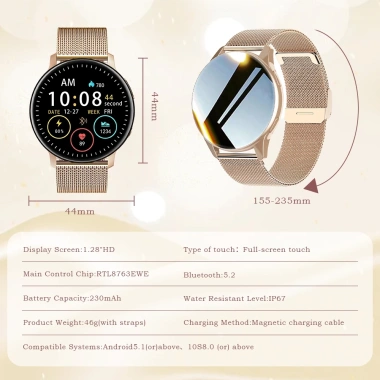 Đồng hồ thông minh LIGE Bluetooth IP68 chống nước, theo dõi thể thao, hỗ trợ Android iOS - giảm còn 328.900 VND 9
