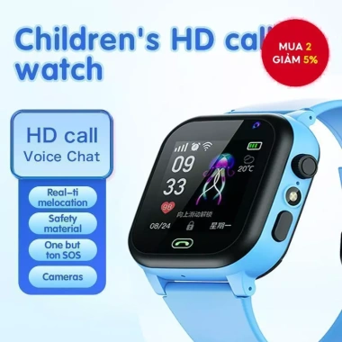 Đồng hồ thông minh Q15 trẻ em – Sim 2 chiều, định vị 4G, App, giám sát phụ huynh, 187.000₫