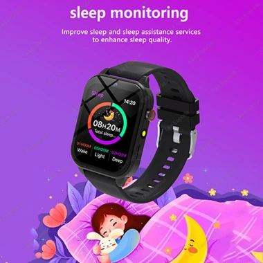 Đồng hồ thông minh trẻ em giám sát giấc ngủ – Màn hình cảm ứng HD, camera, báo động, thể thao, quà tặng bé trai bé gái
