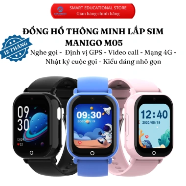 Đồng hồ thông minh trẻ em MANIGO M05 - Định vị, Gọi video 2 chiều, Cảnh báo SOS, Bảo hành 12 tháng, Giá 1.135.000₫