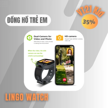 Đồng hồ thông minh trẻ em VT21 4G video HD GPS WiFi SOS pin 700mAh IPX7 - Giá 2.29 triệu 5