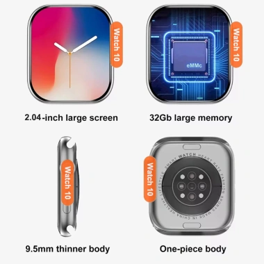 Đồng hồ thông minh TX10 Pro Max S10 HD 2.04 inch – Gọi Bluetooth, đo oxy máu, theo dõi sức khỏe, giá 214.500₫ 4