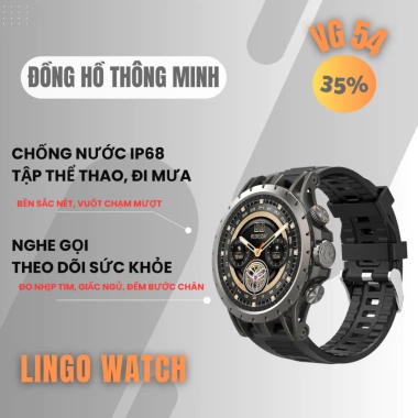 Đồng Hồ Thông Minh VG54 1.43 inch, Pin 750mAh, Bluetooth 5.1, IP68 - 2.590.000 VND