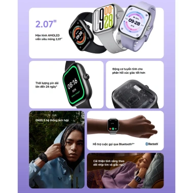Đồng Hồ Thông Minh Xiaomi Redmi Watch 5 Chính Hãng - BH 12 Tháng - Giá 4.000.000₫ 2 Đồng Hồ Thông Minh Xiaomi Redmi Watch 5 Chính Hãng - BH 12 Tháng - Giá 4.000.000₫ 2