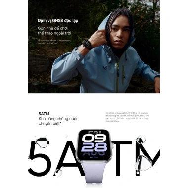 Đồng Hồ Thông Minh Xiaomi Redmi Watch 5 Chính Hãng - BH 12 Tháng - Giá 4.000.000₫ 9 Đồng Hồ Thông Minh Xiaomi Redmi Watch 5 Chính Hãng - BH 12 Tháng - Giá 4.000.000₫ 9