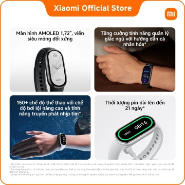 Đồng hồ thông minh Xiaomi Smart Band 10 - AMOLED 1,72 inch siêu mỏng, giá 390.000₫ 4 Đồng hồ thông minh Xiaomi Smart Band 10 - AMOLED 1,72 inch siêu mỏng, giá 390.000₫ 4