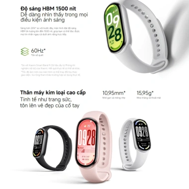 Đồng hồ thông minh Xiaomi Smart Band 10 - Màn hình AMOLED 1.72, Bluetooth 5.4, Kháng nước 5ATM, Giá chỉ 1.109.000 VND 7