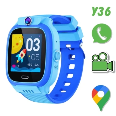 Đồng hồ thông minh Y36 trẻ em định vị, nghe gọi video, chống nước - Giá 225.000₫