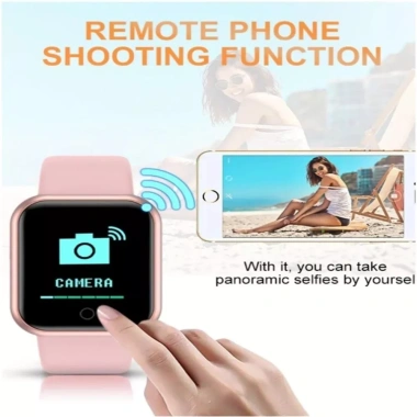 Đồng hồ thông minh Y68 Bluetooth cho nam nữ Theo dõi nhịp tim, huyết áp, vòng đeo tay, hỗ trợ iOS & Android