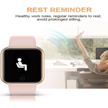 Đồng hồ thông minh Y68 Bluetooth cho nam nữ Theo dõi nhịp tim, huyết áp, vòng đeo tay, hỗ trợ iOS & Android