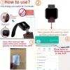 Đồng hồ thông minh Y68 Bluetooth cho nam nữ Theo dõi nhịp tim, huyết áp, vòng đeo tay, hỗ trợ iOS & Android 9