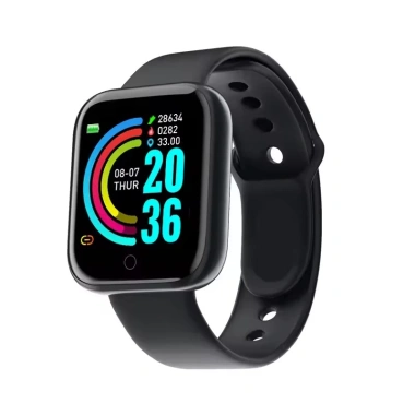 Đồng hồ thông minh Y68 Bluetooth cho nam nữ Theo dõi nhịp tim, huyết áp, vòng đeo tay, hỗ trợ iOS & Android