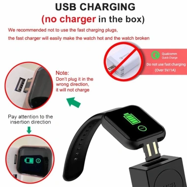 Đồng hồ thông minh Y68 D20 Bluetooth, màn hình kỹ thuật số, theo dõi sức khỏe, vòng tay nam nữ, tương thích mọi điện thoại 2