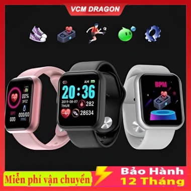 Đồng Hồ Thông Minh Y68 Kết Nối Điện Thoại, Thay Hình Nền, Nhận Cuộc Gọi và Tin Nhắn, Giá 65.000 VND