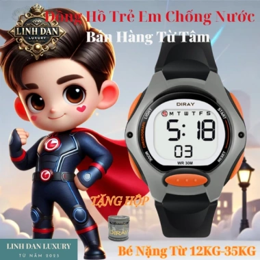 Đồng Hồ Trẻ Em DIRAY 8.207L Điện Tử Thể Thao LED, Chống Nước 30M, Bé Trai & Bé Gái - Chính Hãng 199k