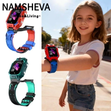 Đồng hồ trẻ em NAMSHEVA, dấu chân, máy ảnh kép, IP67, báo động lật - 243.320₫