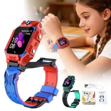 Đồng hồ trẻ em NAMSHEVA, dấu chân, máy ảnh kép, IP67, báo động lật - 243.320₫