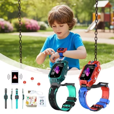Đồng hồ trẻ em ZONGGJZ IP67 Thẻ SIM, chống nước, GPS 360°, camera kép, SOS, báo động lật - Giá 262.350 VND 5