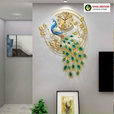 Đồng Hồ Treo Tường Chim Công Khổng Tước JJT VIVA DECOR V2.878 Giá chỉ 750.000đ